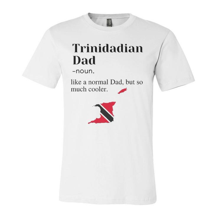 Trinidad And Tobago Pride Flag Dad Fathers Day Father Trini Jersey T-Shirt