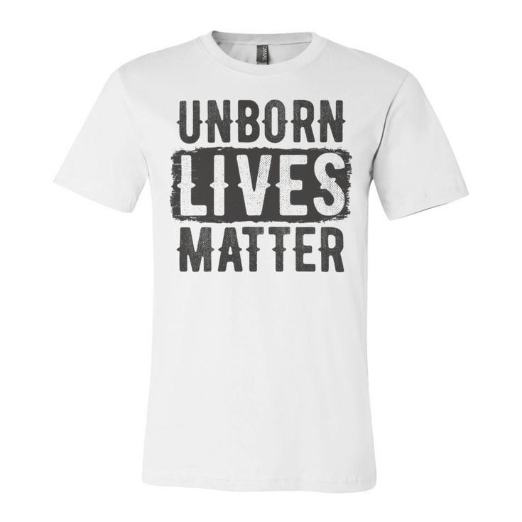 Unborn Lives Matter Unisex Jersey Short Sleeve Crewneck Tshirt