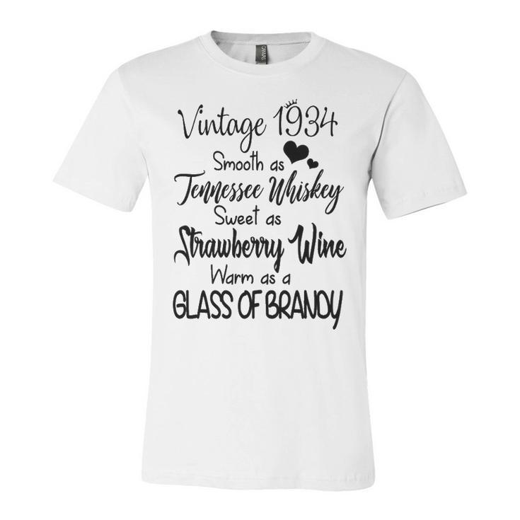 Vintage 1934 Woman Birthday Unisex Jersey Short Sleeve Crewneck Tshirt