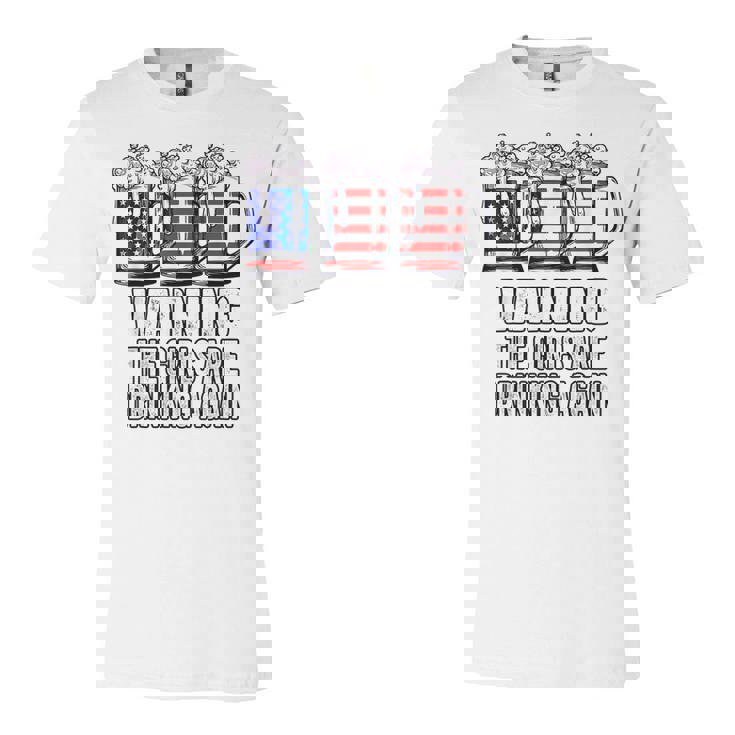 Warning The Girls Are Drinking Again 4Th Of July  Unisex Jersey Short Sleeve Crewneck Tshirt