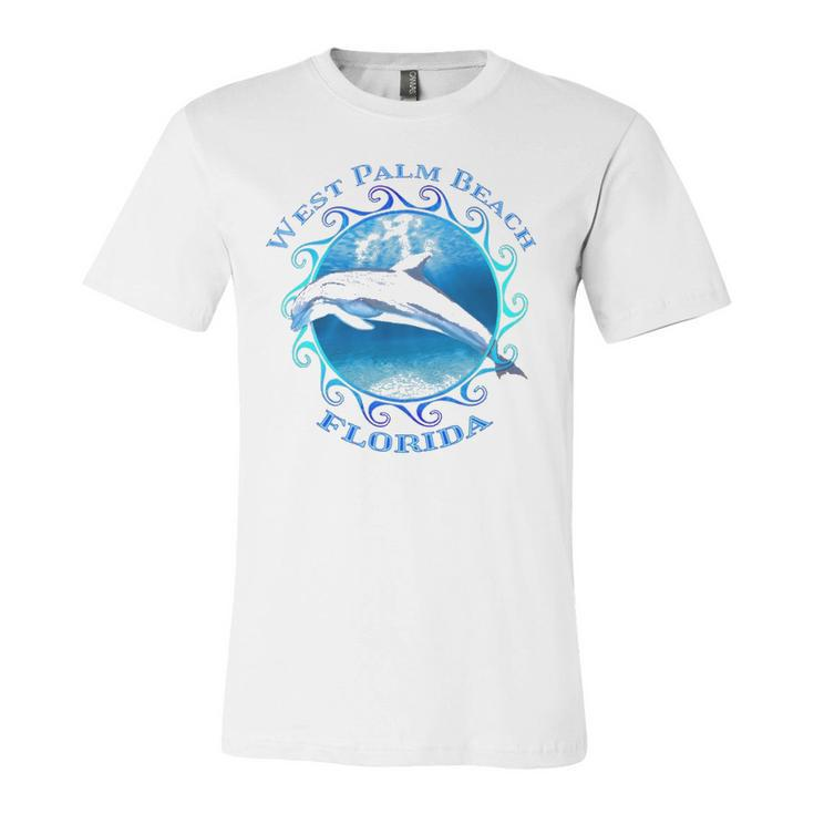 West Palm Beach Florida Vacation Souvenir Dolphin Jersey T-Shirt
