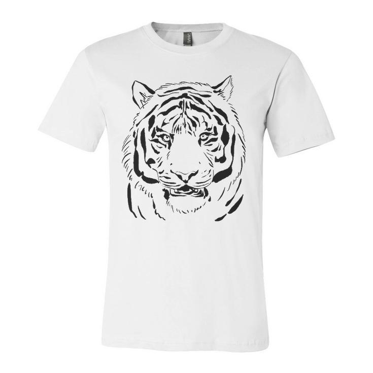 White Tiger Head For And Tiger Dad And Tiger Lover Jersey T-Shirt