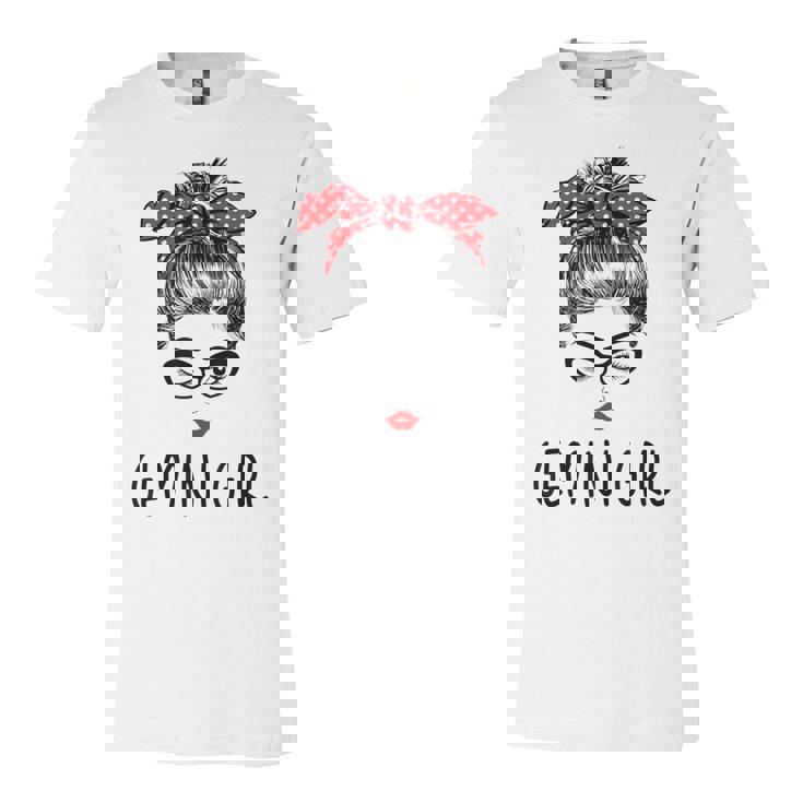 Wink Eye Woman May June Gemini Girl Birthday  Women  Unisex Jersey Short Sleeve Crewneck Tshirt
