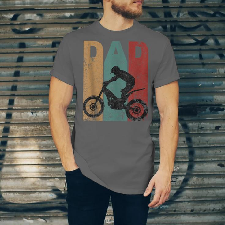 Vintage Motocross Dad Dirt Bike Fathers Day 4Th Of July Unisex Jersey Short Sleeve Crewneck Tshirt