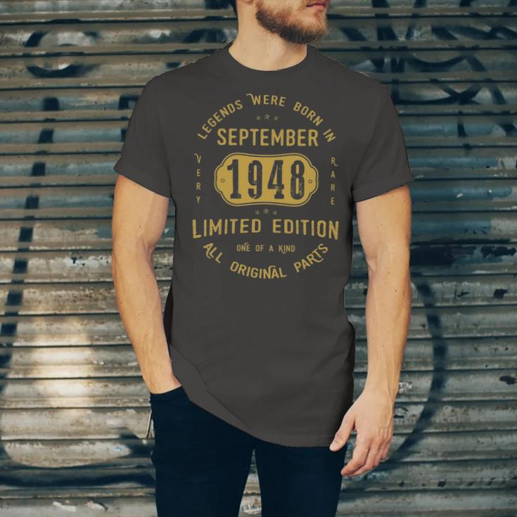 1948 September Birthday Gift 1948 September Limited Edition Unisex Jersey Short Sleeve Crewneck Tshirt
