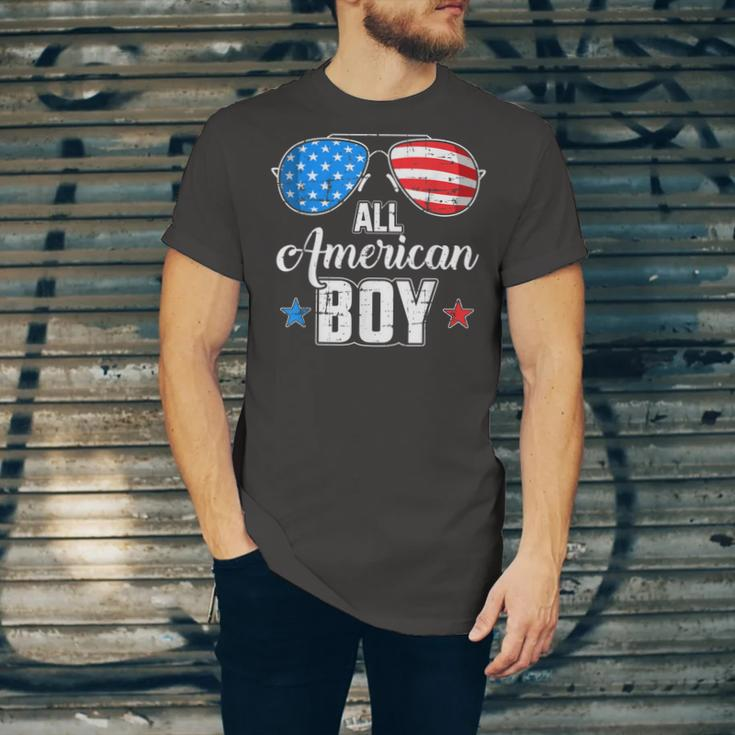 All American Boy Us Flag Sunglasses For Matching 4Th Of July Jersey T-Shirt