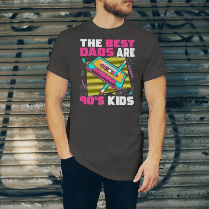 The Best Dads Are 90S Kids 90S Dad Cassette Tape Jersey T-Shirt