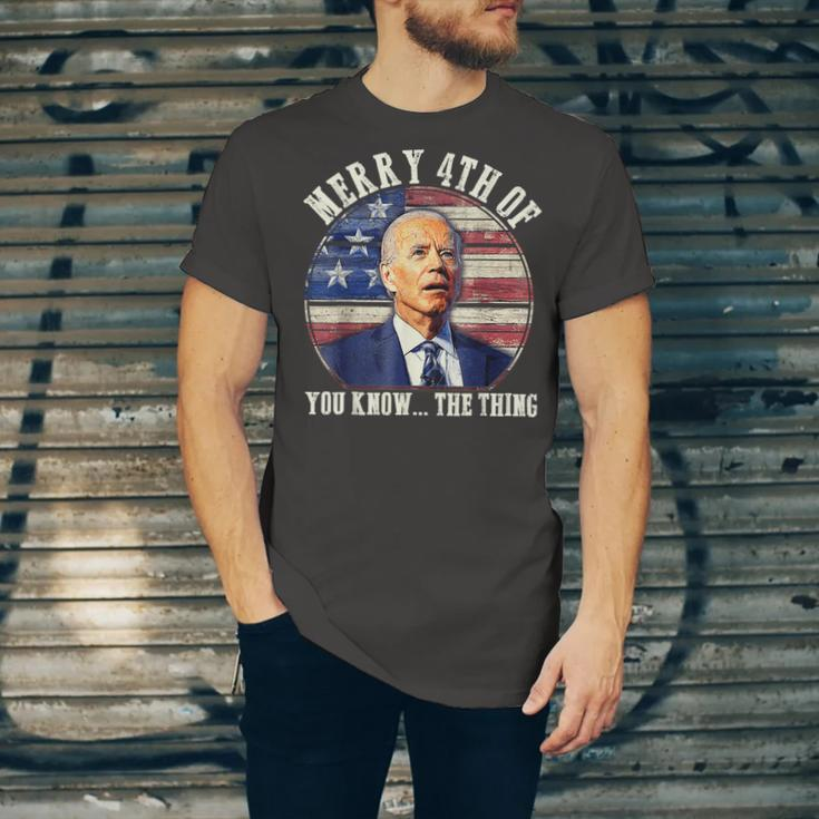 Biden Merry 4Th Of You Know The Thing Anti Biden Jersey T-Shirt