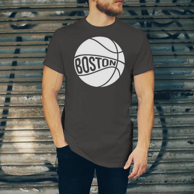 Boston Retro City Massachusetts State Basketball Jersey T-Shirt