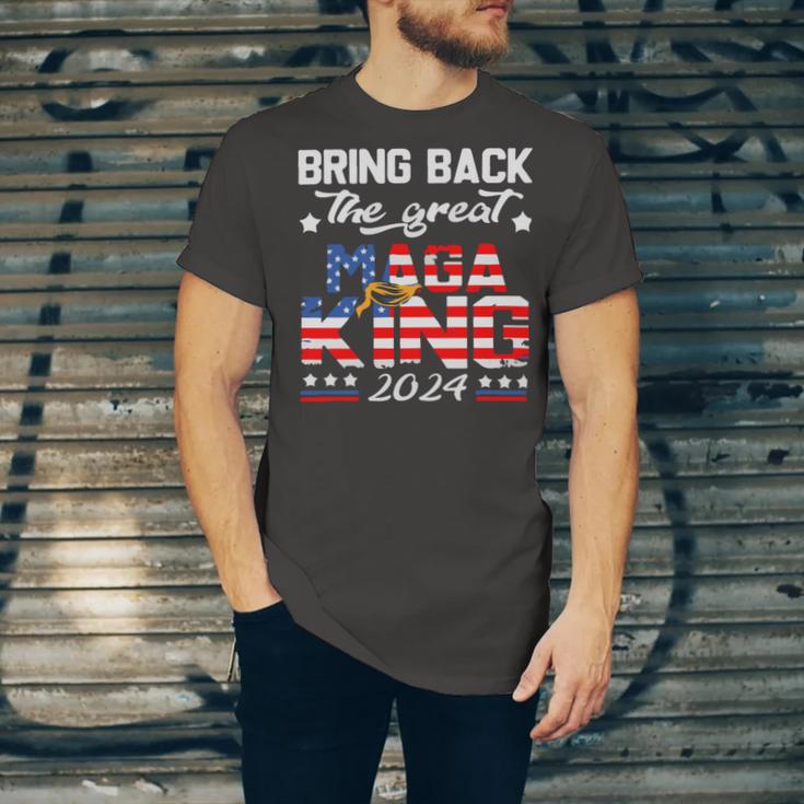 Bring Back The Great Maga King 2024 4Th Of July Trump 2024T President Trump Tee Republican Anti Biden Unisex Jersey Short Sleeve Crewneck Tshirt