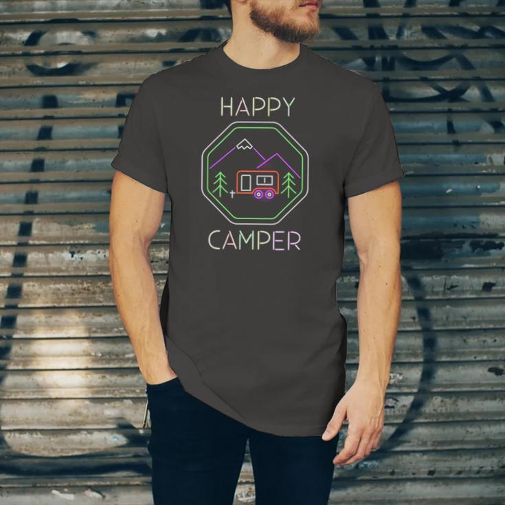 Camper Tee Happy Camping Lover Camp Vacation Jersey T-Shirt
