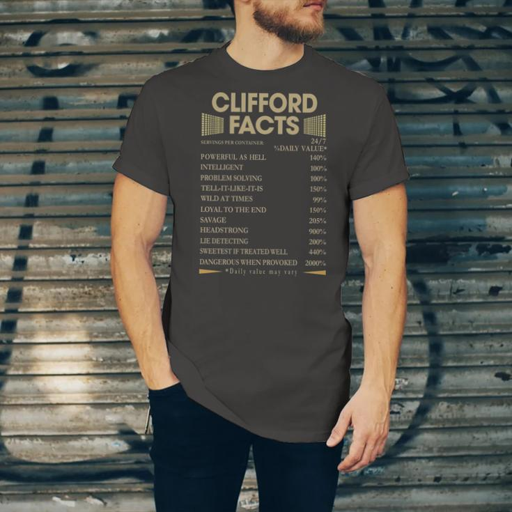 Clifford Name Gift Clifford Facts Unisex Jersey Short Sleeve Crewneck Tshirt