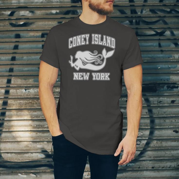Coney Island Mermaid New York Nyc Beaches Brooklyn Jersey T-Shirt