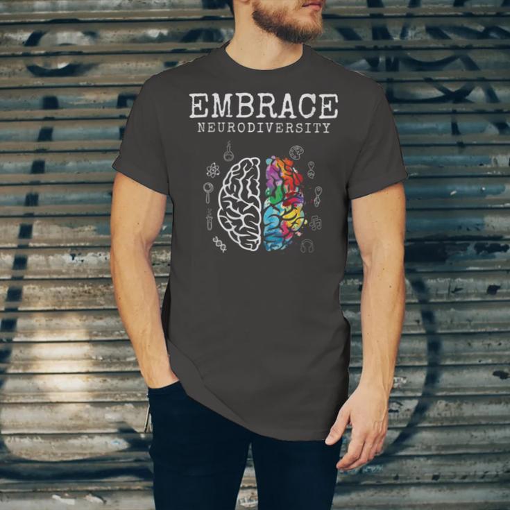 Embrace Neurodiversity Funny V2 Unisex Jersey Short Sleeve Crewneck Tshirt