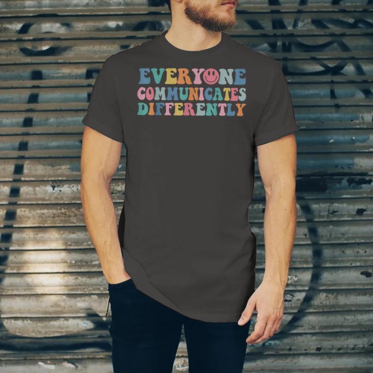 Everyone Communicates Differently V2 Unisex Jersey Short Sleeve Crewneck Tshirt