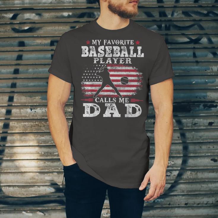 Favorite Baseball Player Calls Me Dad V2 Unisex Jersey Short Sleeve Crewneck Tshirt