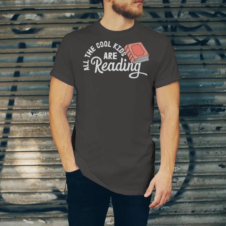 Funny All The Cool Kids Are Reading Unisex Jersey Short Sleeve Crewneck Tshirt