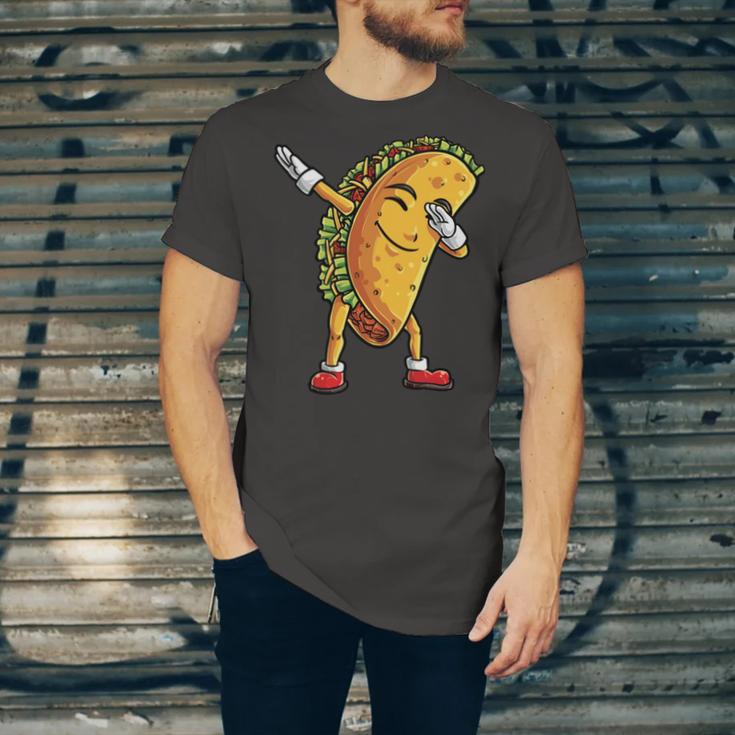 Funny Dabbing Taco Cinco De May Mexican Food V5 Unisex Jersey Short Sleeve Crewneck Tshirt