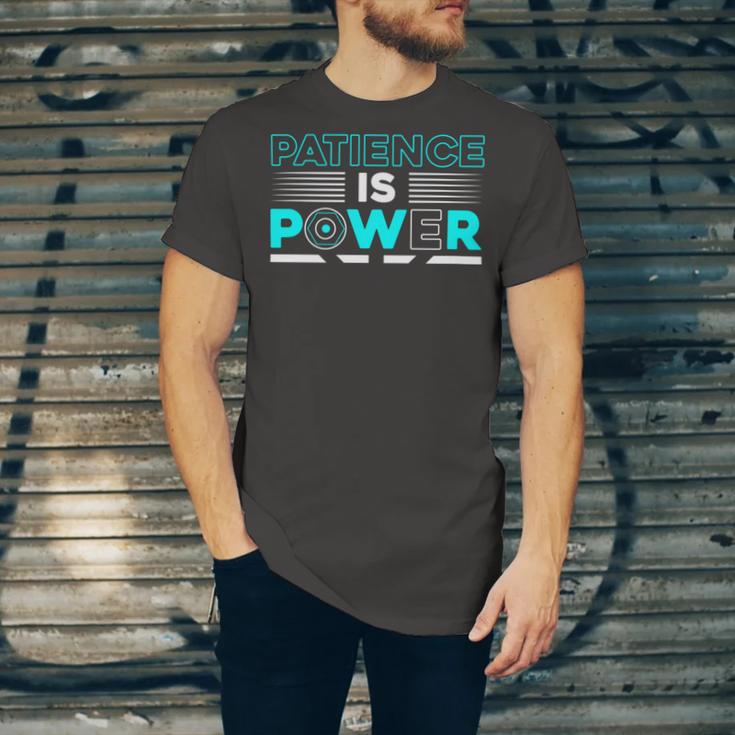 Funny Patience Is Power Unisex Jersey Short Sleeve Crewneck Tshirt