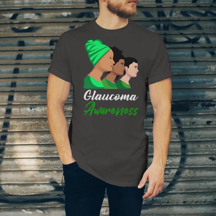 Glaucoma Awareness Green Women Glaucoma Glaucoma Awareness Unisex Jersey Short Sleeve Crewneck Tshirt