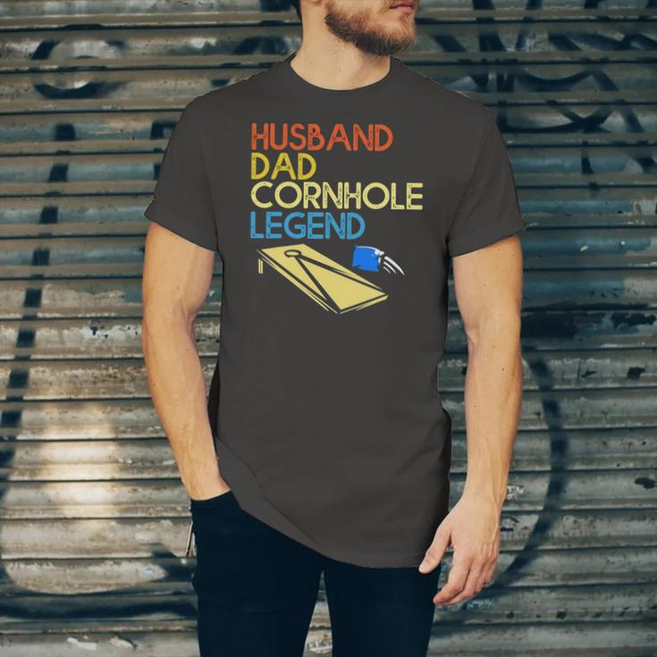 Husband Dad Cornhole Legend Jersey T-Shirt