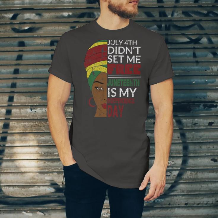 Juneteenth Is My Independence Day Not July 4Th Unisex Jersey Short Sleeve Crewneck Tshirt