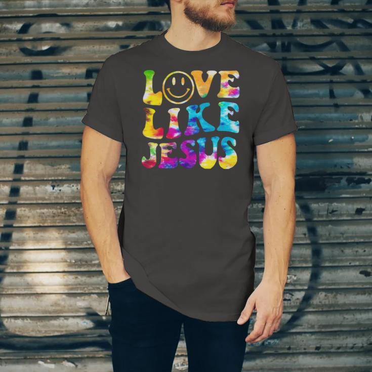 Love Like Jesus Tie Dye Faith Christian Jesus Kid Jersey T-Shirt