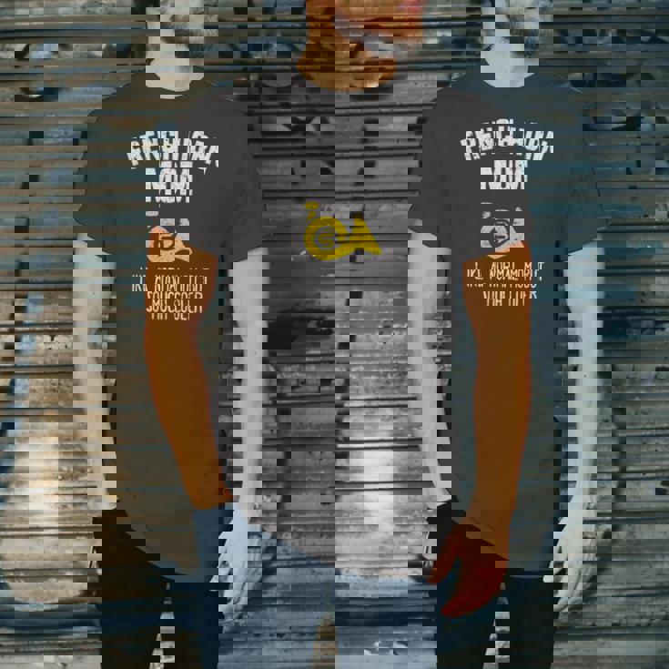 Marching Band French Horn Mom Jersey T-Shirt