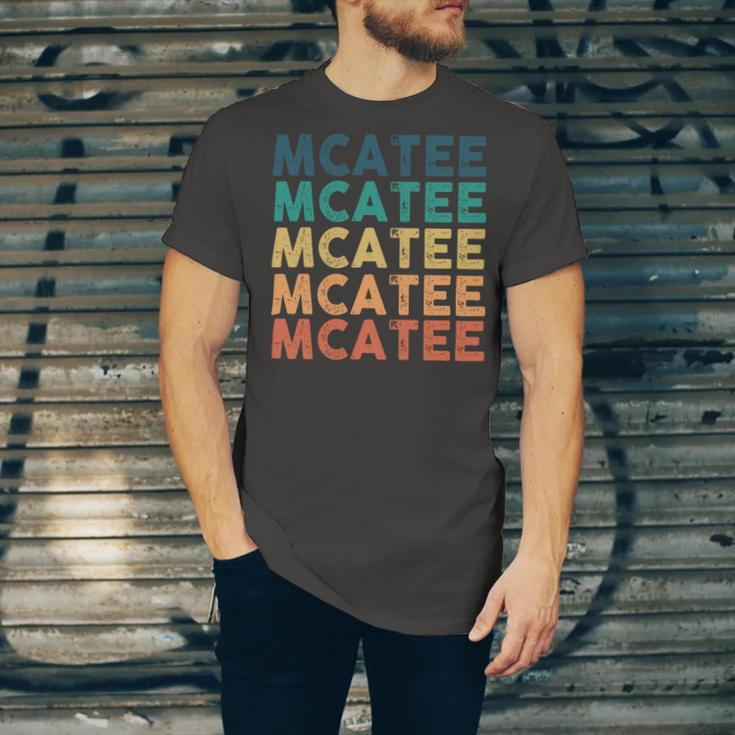 Mcatee Name Shirt Mcatee Family Name V2 Unisex Jersey Short Sleeve Crewneck Tshirt