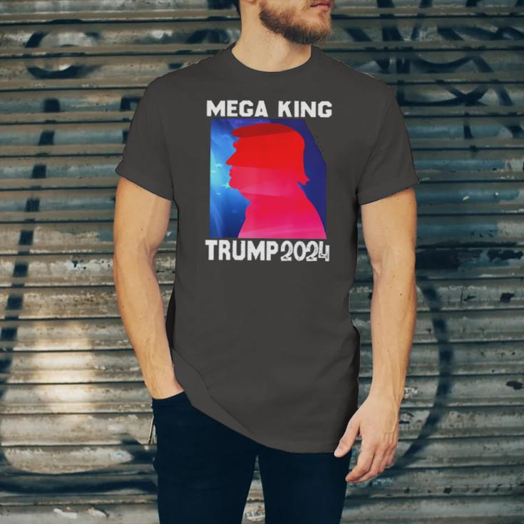 Mega King Usa Flag Proud Ultra Maga Trump 2024 Anti Biden Jersey T-Shirt