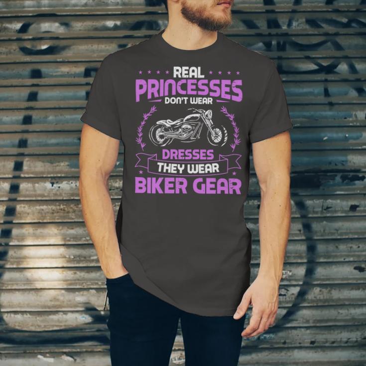 Motorcycle Real Princesses Wear Biker 483 Shirt Unisex Jersey Short Sleeve Crewneck Tshirt