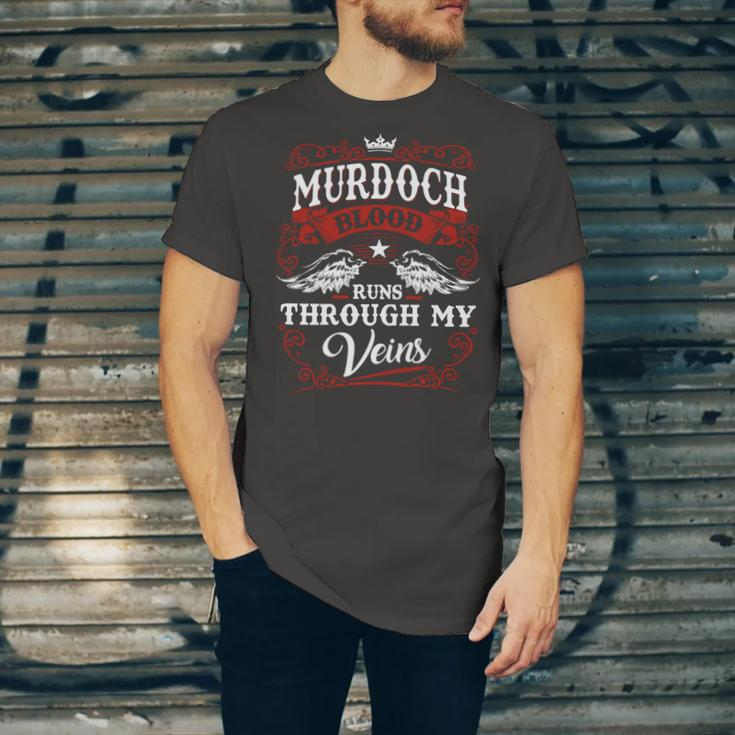 Murdoch Name Shirt Murdoch Family Name Unisex Jersey Short Sleeve Crewneck Tshirt