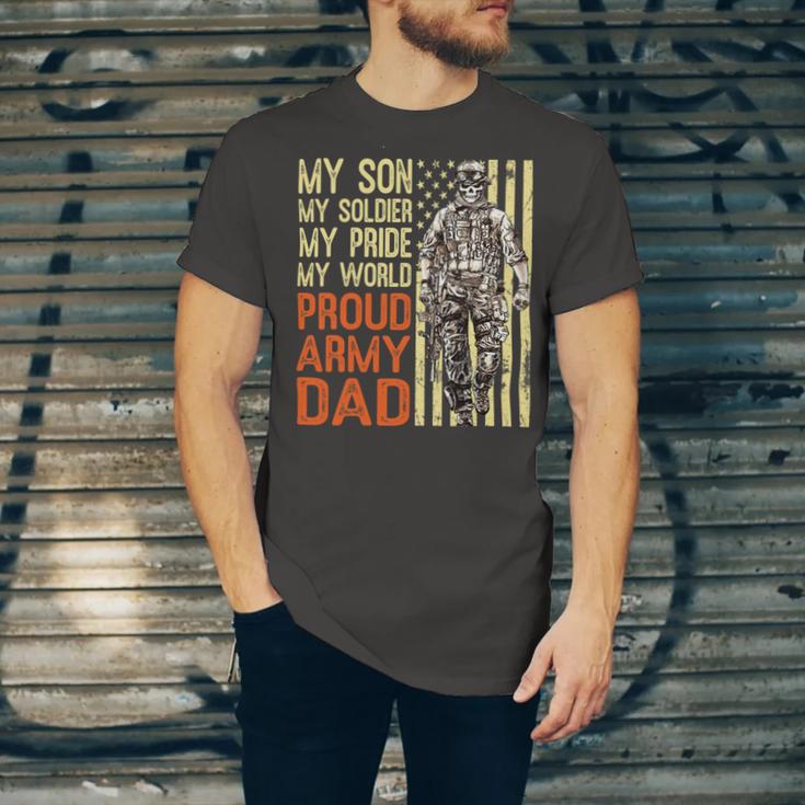 My Son Is Soldier Proud Military Dad 703 Shirt Unisex Jersey Short Sleeve Crewneck Tshirt