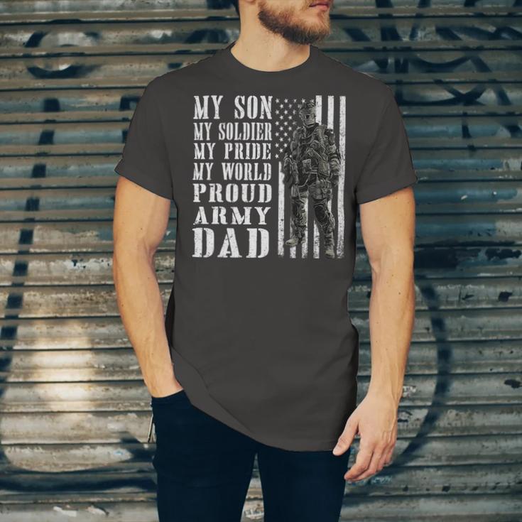 My Son Is Soldier Proud Military Dad 704 Shirt Unisex Jersey Short Sleeve Crewneck Tshirt