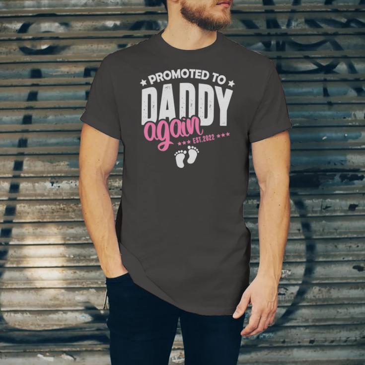 Promoted Daddy Again 2022 Its A Girl Baby Announcement Jersey T-Shirt