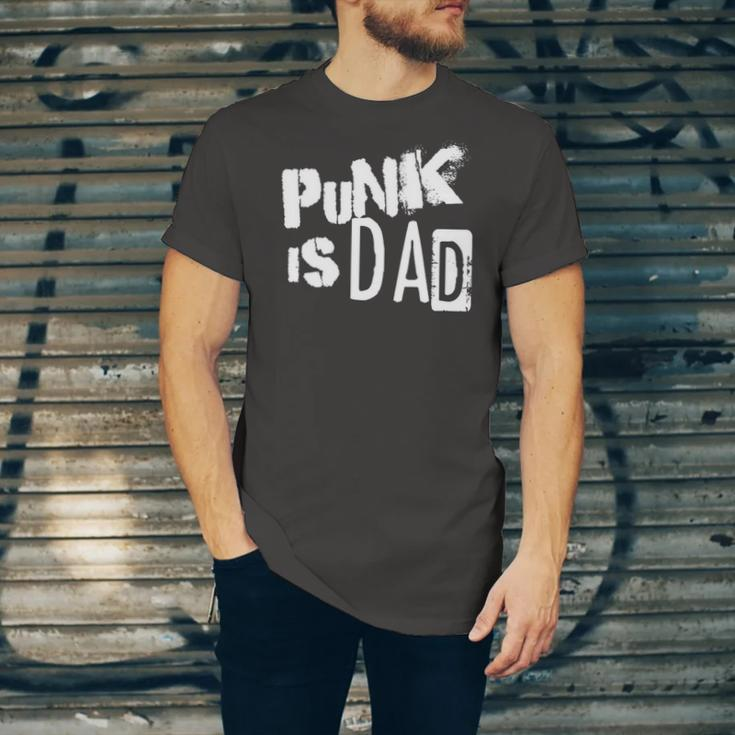 Punk Is Dad Fathers Day Jersey T-Shirt