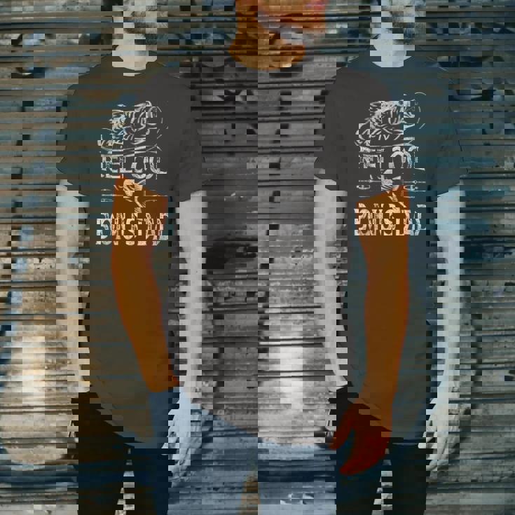 Reel Cool Bonus Dad Fishing Fathers Day Fisherman Fishing Jersey T-Shirt