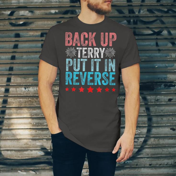 Retro Back Up Terry Put It In Reverse 4Th Of July Fireworks Jersey T-Shirt