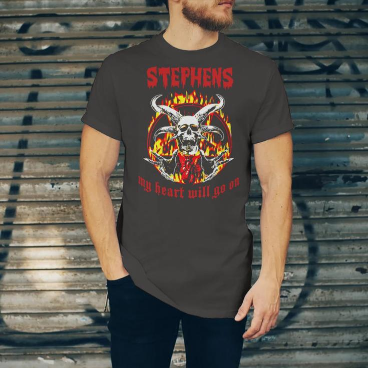 Stephens Name Gift Stephens Name Halloween Gift Unisex Jersey Short Sleeve Crewneck Tshirt