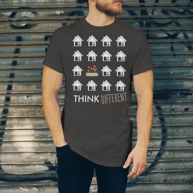 Think Different Build Gardens Not 558 Shirt Unisex Jersey Short Sleeve Crewneck Tshirt