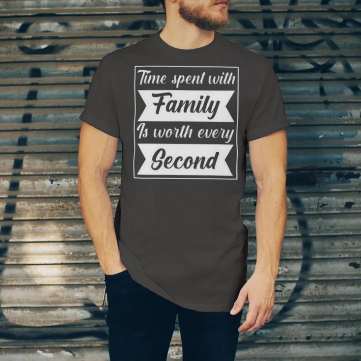 Time Spent With Family Is Worth Every Second 90 Trending Shirt Unisex Jersey Short Sleeve Crewneck Tshirt