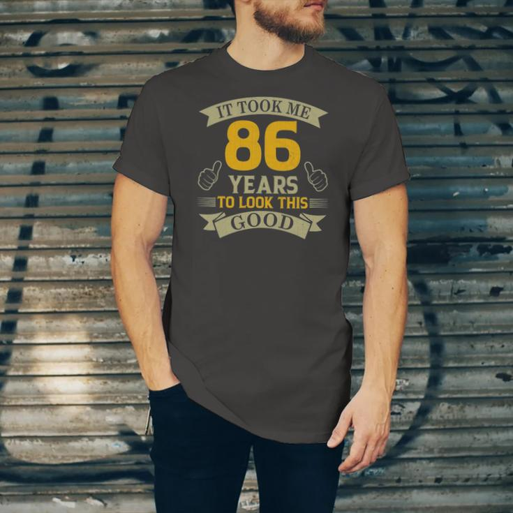 It Took Me 86 Years To Look This Good 86Th Birthday Party Jersey T-Shirt
