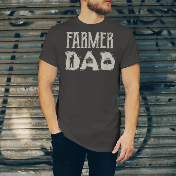 Tractor Dad Farming Father Farm Lover Farmer Daddy V2 Unisex Jersey Short Sleeve Crewneck Tshirt