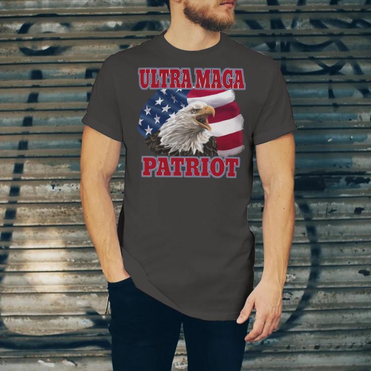 Ultra Maga Patriot American Eagle Us Flag Unisex Jersey Short Sleeve Crewneck Tshirt