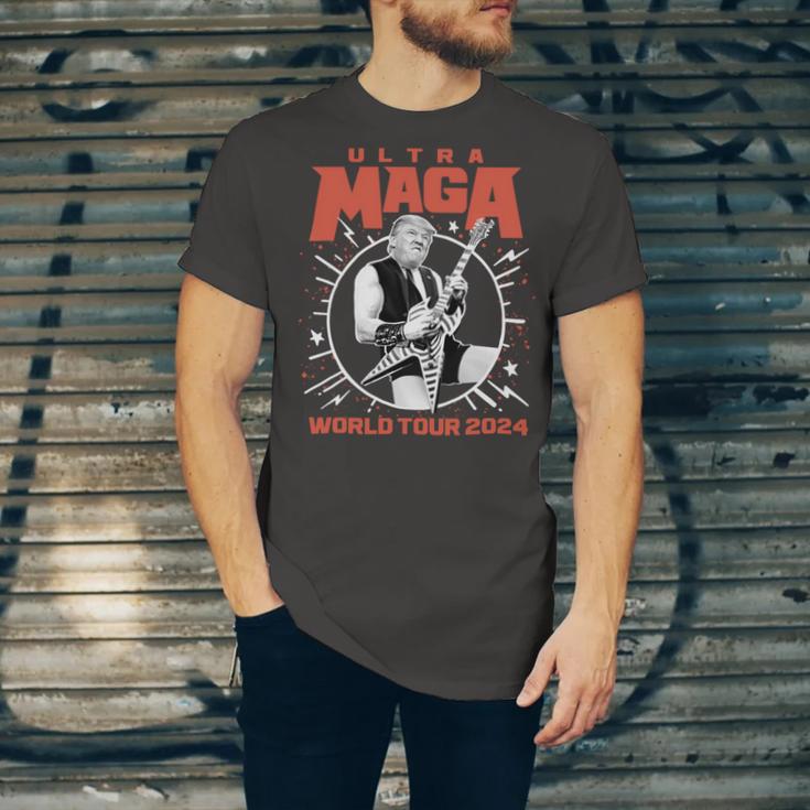 Ultra Maga Trump 2024 Tshirt Heavy Metal World Tour Unisex Jersey Short Sleeve Crewneck Tshirt