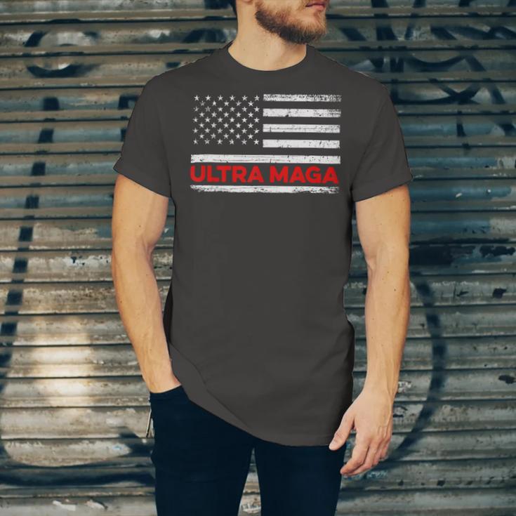 Ultra Maga United State Flag V2 Unisex Jersey Short Sleeve Crewneck Tshirt