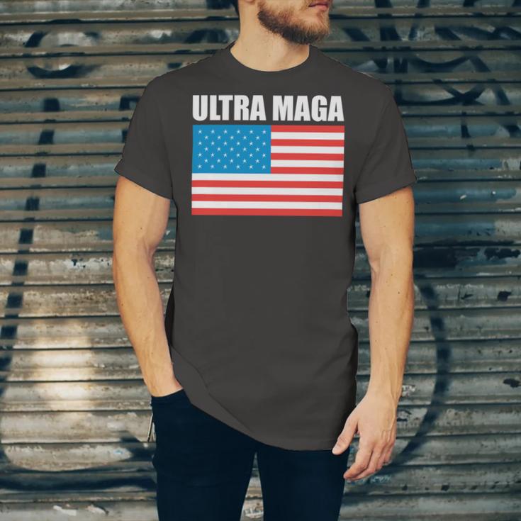 Ultra Maga Us Flag V2 Unisex Jersey Short Sleeve Crewneck Tshirt