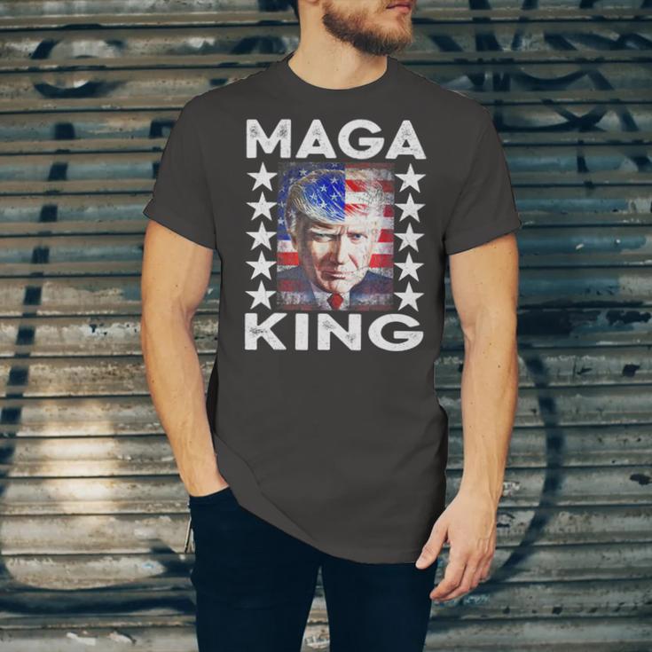 Ultra Mega King Trump Vintage American Us Flag Anti Biden Unisex Jersey Short Sleeve Crewneck Tshirt