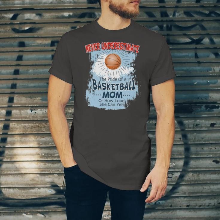 Never Underestimate The Pride Of A Basketball Mom Jersey T-Shirt
