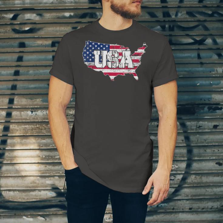 Usa American Flag United States Of America 4Th Of July Jersey T-Shirt